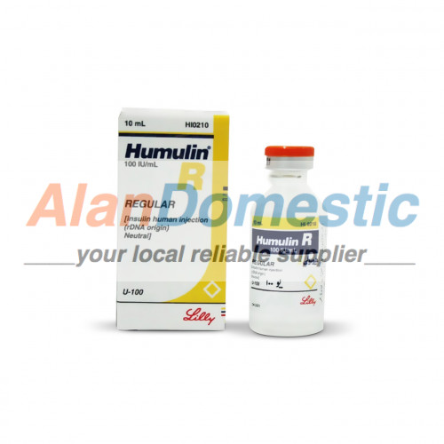 Humulin R, 1 vial, 10ml, 100 iu/ml