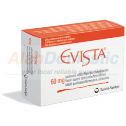 Evista, 1 box, 28 tabs, 60 mg/tab